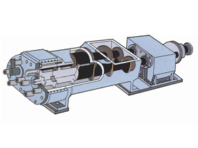 雙軸生物質燃料擠壓機